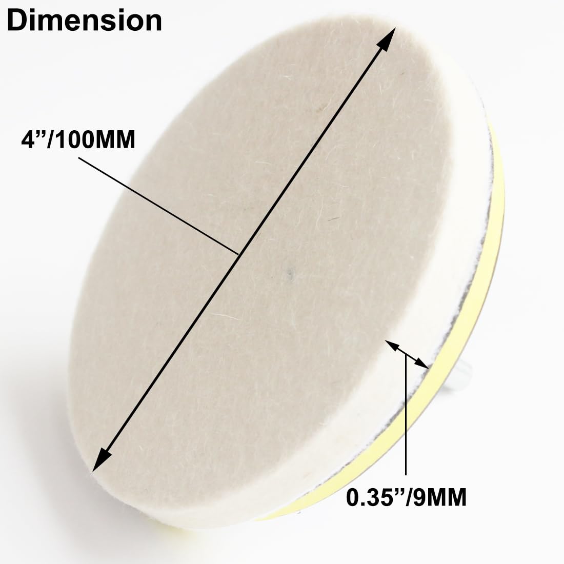 4-Inch Wool Polishing Pad – High-Speed Buffing Disc for Automotive and Surface Finishing
