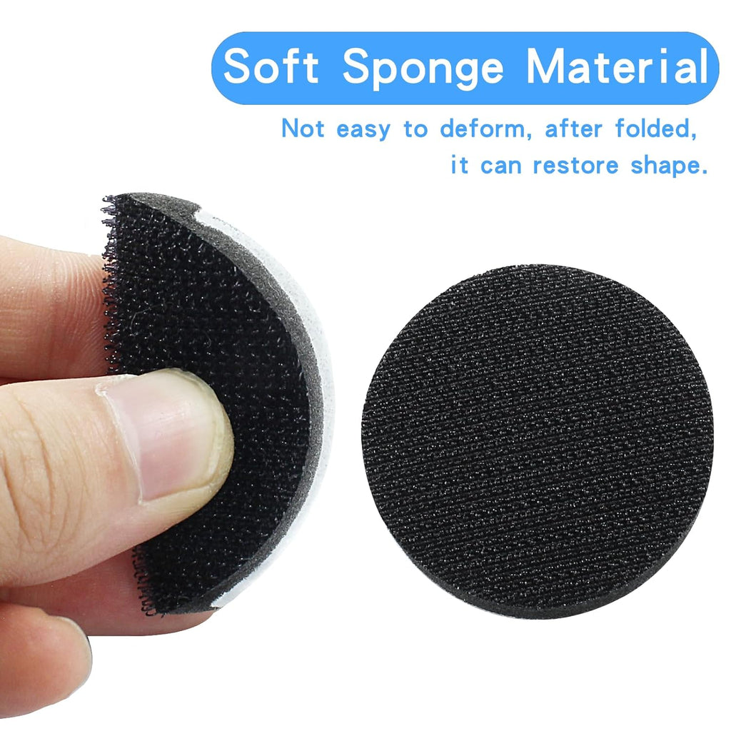2-Inch Hook and Loop Foam Polishing Pad – 49mm Diameter, 11mm Thickness｜Mini Round Buffing Pad for Polisher & Grinder Tools